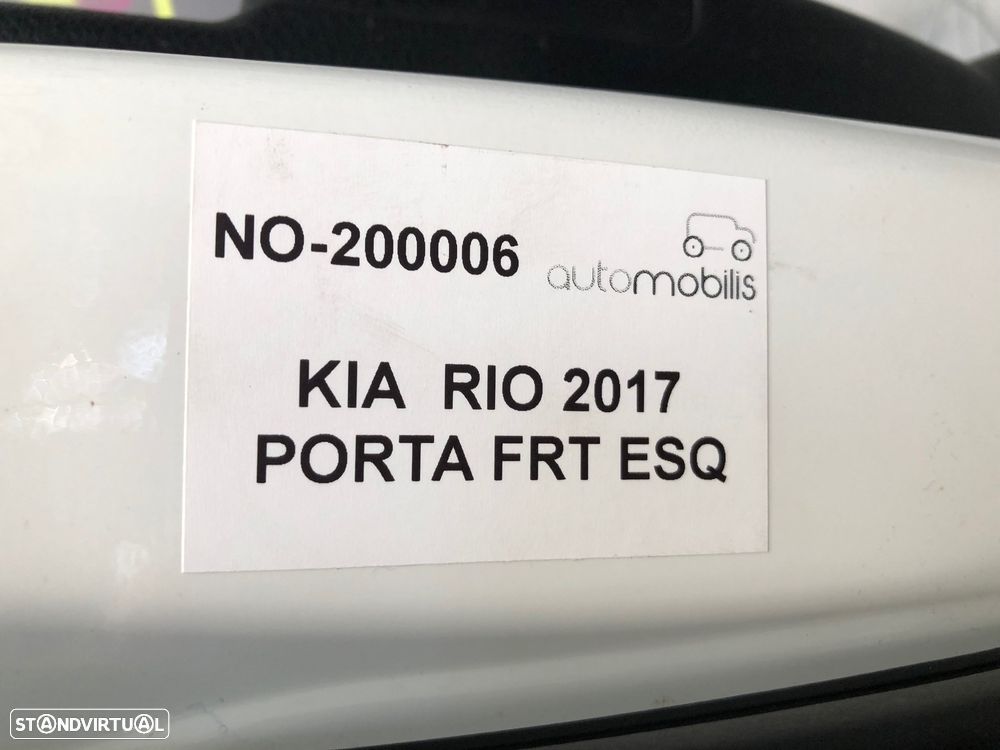 Porta Frente Esquerda Kia RIO IV (YB, SC, FB)  1.0 T-GDI Ref. 76003H8000 - NO. 200006 - 2