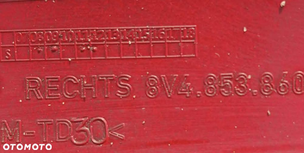 LISTWA NAKŁADKA PROGOWA ŚLIZG PRAWA AUDI A3 8V 5D S-LINE 8V4854536 8V4853860 - 3