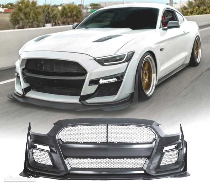 PARA-CHOQUES FRONTAL FORD MUSTANG 15-17 LOOK GT500 - 1