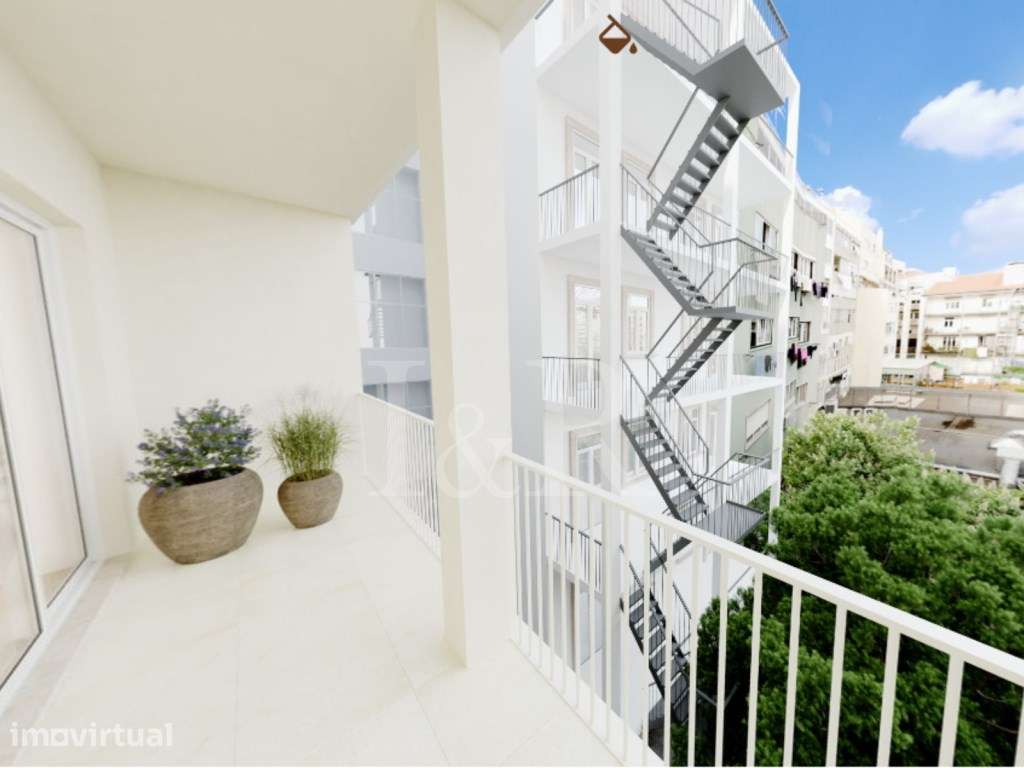 Apartamento T2 com varanda perto da Gulbenkian - Grande imagem: 3/20