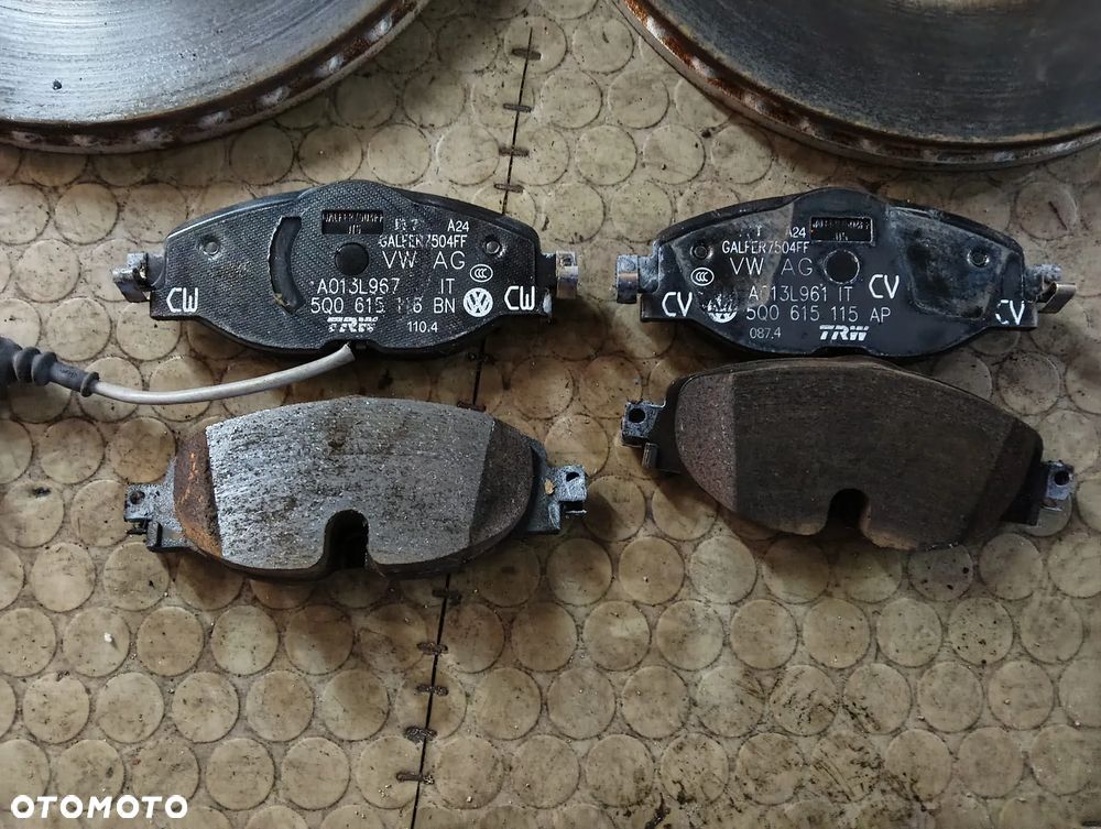 5Q0615115AP Tarcze klocki przod 312MM Audi A3 Q3 83A Passat B8 czesci - 2