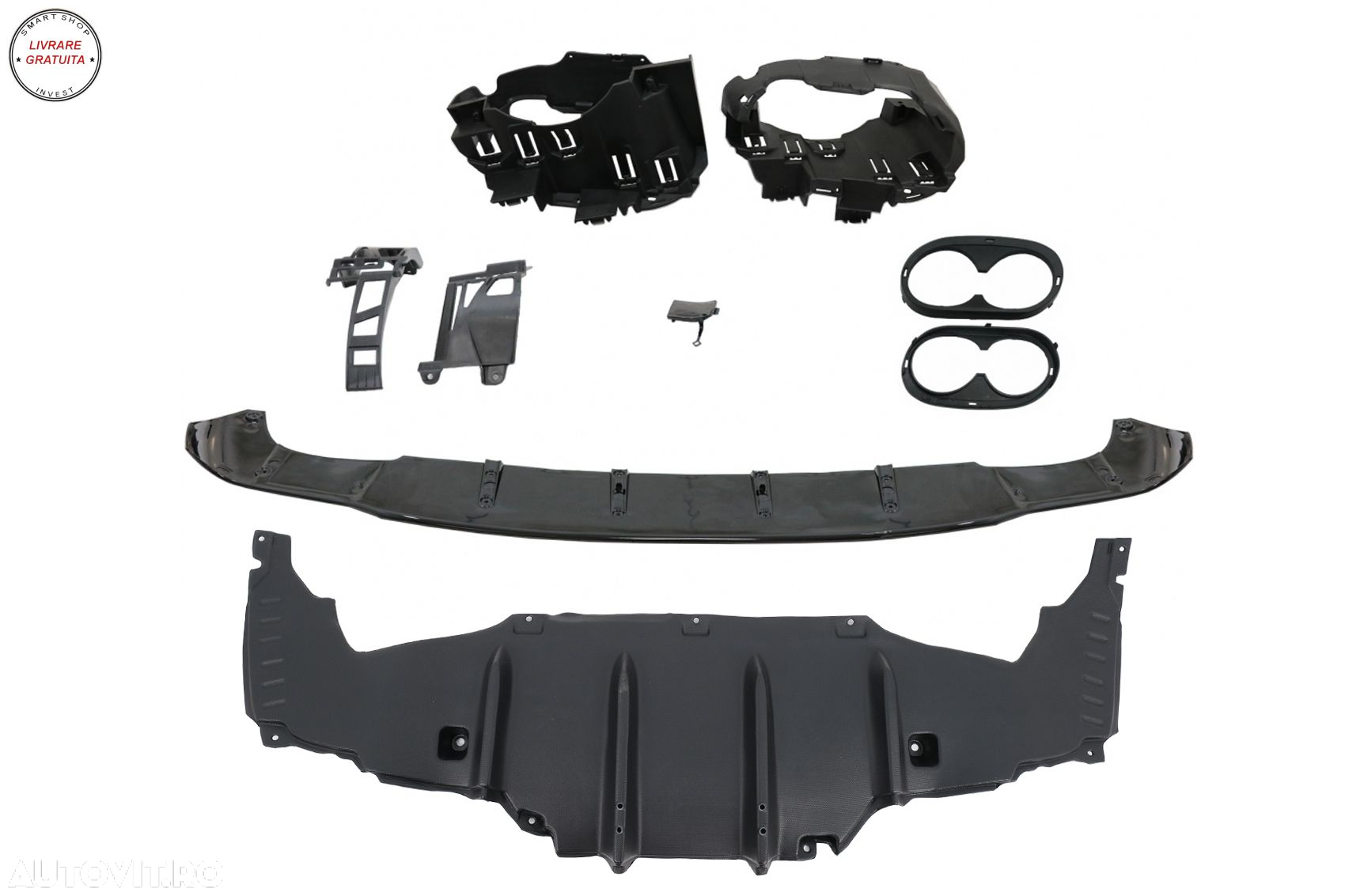 Difuzor Bara Spate cu Ornamente Evacuare Mercedes CLA X118 Shooting Brake C118 Cou- livrare gratuita - 13