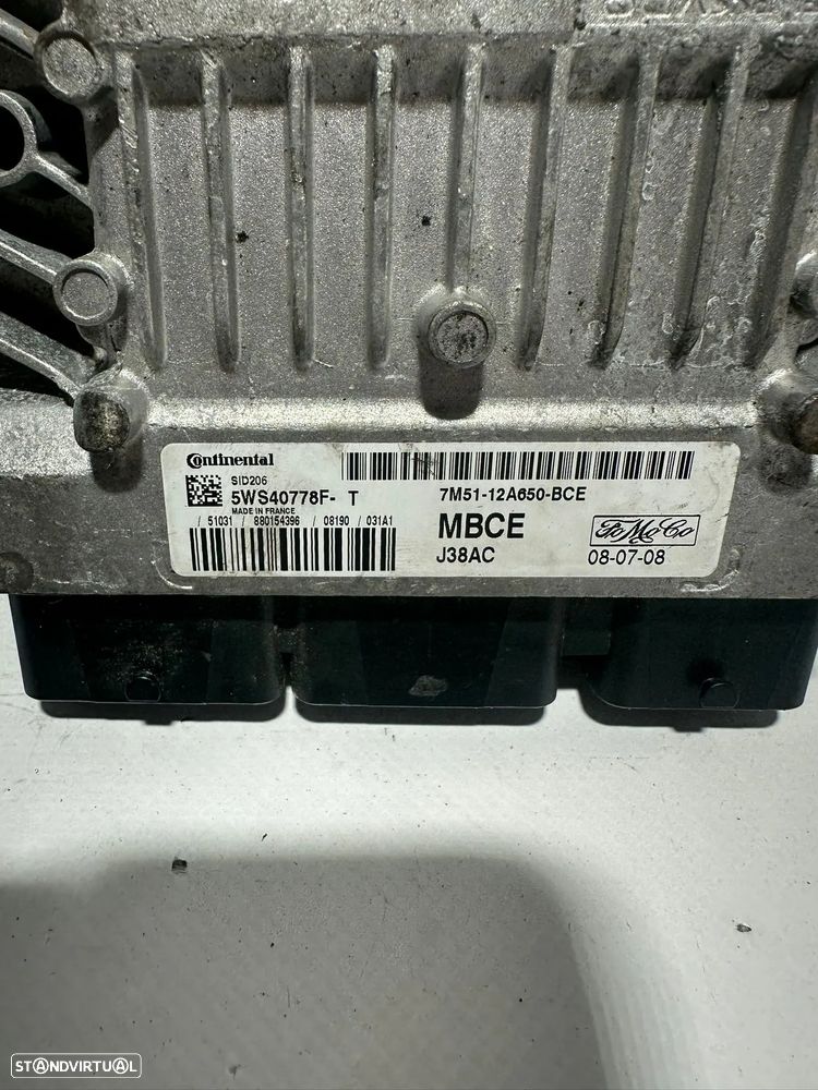 .Centralina Continental Original Ford 1.8 TDCi 7M5112A650BCE 5WS40778F 2004 - 2008 - 8
