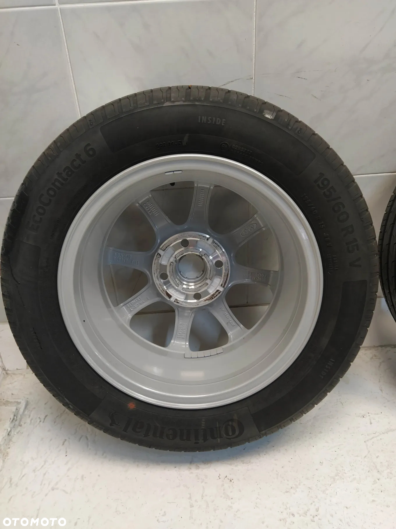 FORD FIESTA MK6 MK7 MK8 B-MAX 6X15 ORYGINALNE FELGI ALUMINIOWE R15 ET45 4X108 OPONY CONTINENTAL 195/60 KOŁA - 15