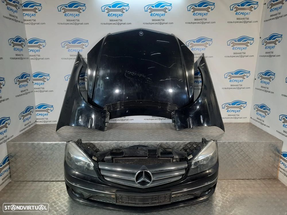 FRENTE COMPLETA MERCEDES BENZ CLC W203 CAPOT PARACHOQUES GUARDA-LAMAS OTICAS RADIADOR VENTILADOR FRENTE FIBRA REFORÇO - 5