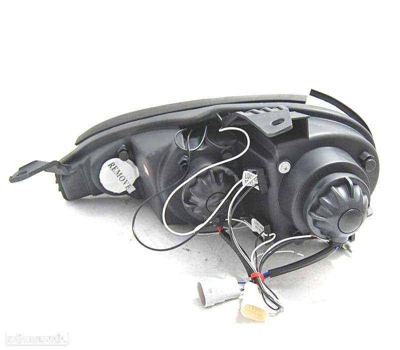 FARÓIS MAZDA MX5 01-05 ANGEL EYES PRETO - 2