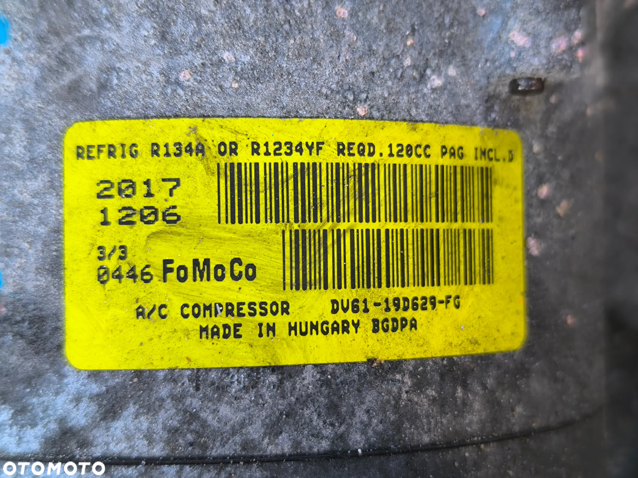 ford focus MK3 lift kompresor pompa klimatyzacji alternator wentylator 1,0B. - 2
