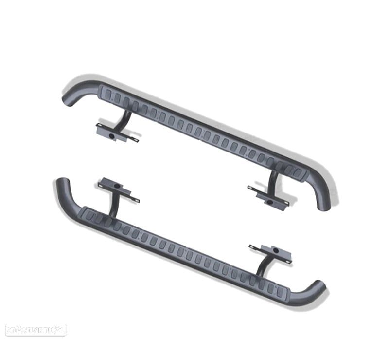 ESTRIBOS LATERAIS LAND ROVER DEFENDER 110 PRETO 83-16 - 2