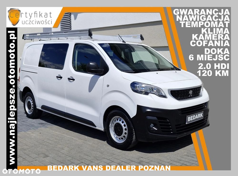 Peugeot Expert M, BRYGADÓWKA, 6 miejsc, DOKA, kamera cofania, nawigacja, tempomat, klima