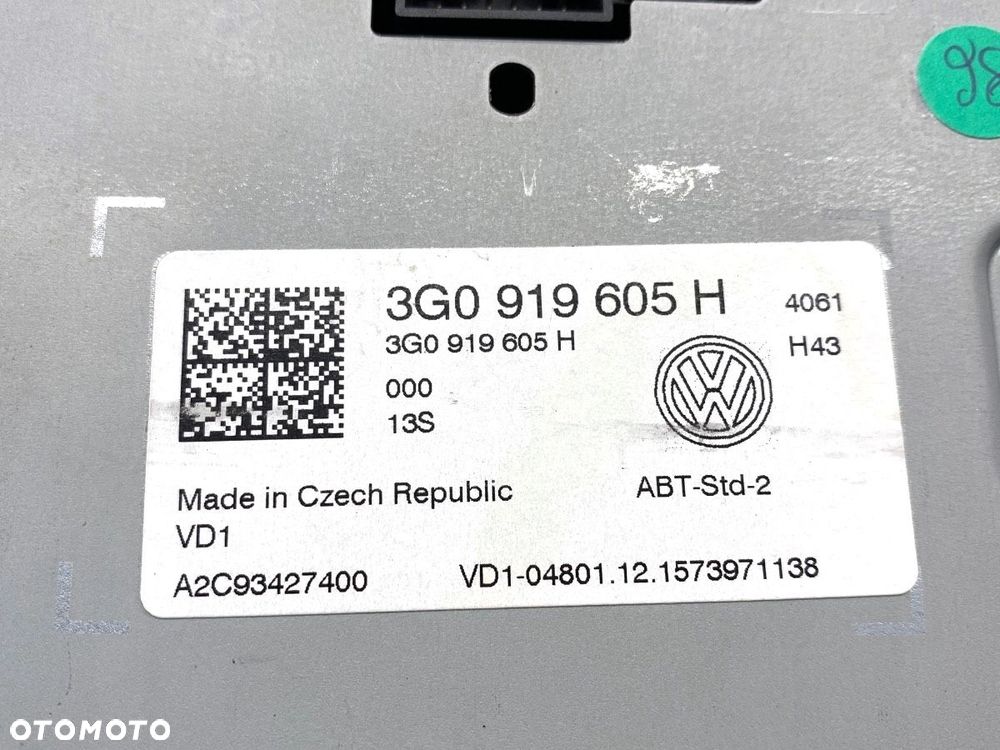WYŚWIETLACZ  VW GOLF VII (5G1, BQ1, BE1, BE2) 2012 - 2022 e-Golf 85 kW [115 KM] elektryczny 2014 - - 5
