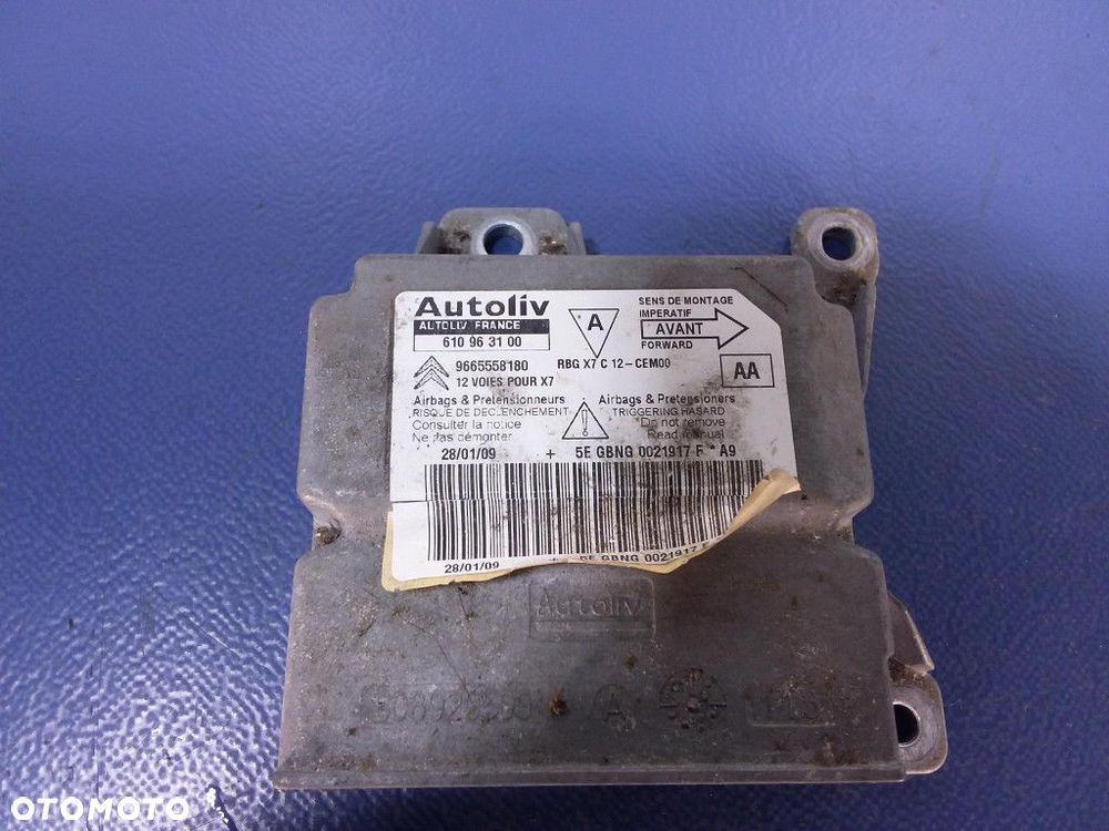 CITROEN C5 III DESKA ROZDZIELCZA AIRBAG 9682190980 - 12