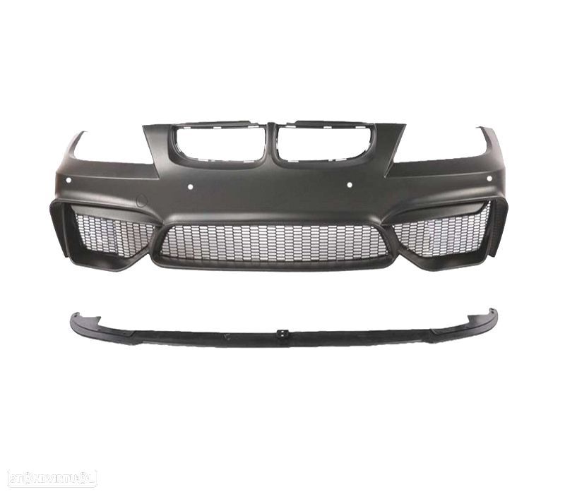 PARA-CHOQUES FRONTAL BMW E90 E91 LCI 08-12 LOOK M4 PDC + SPOILER LIP - 2