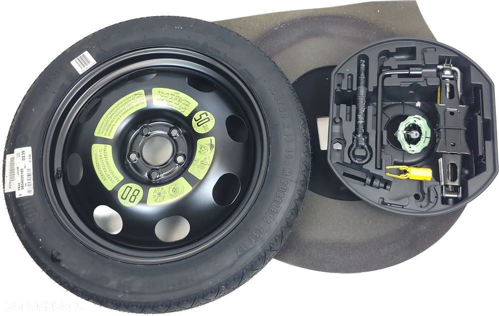 CITROEN C5 III X7 KOŁO DOJAZDOWE ZAPASOWE DOJAZDÓWKA 18 135/80/18 5x108 LEWAREK KLUCZ KOMPLET - 8