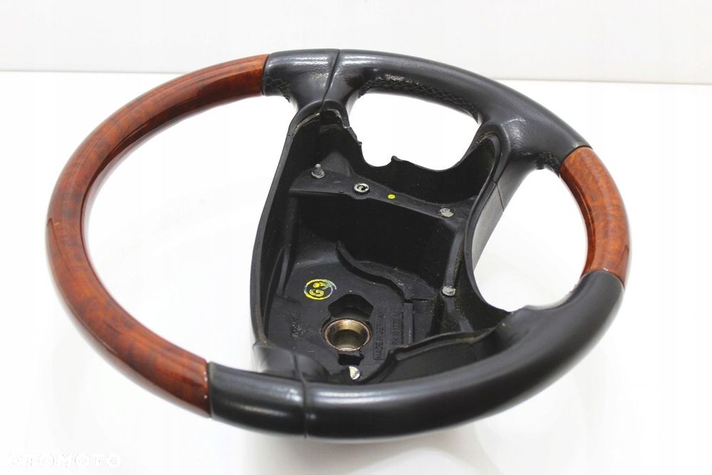 Kierownica drewno orzech skóra czarna OE Mercedes SL R230 W230 SL350 SL500 - 5