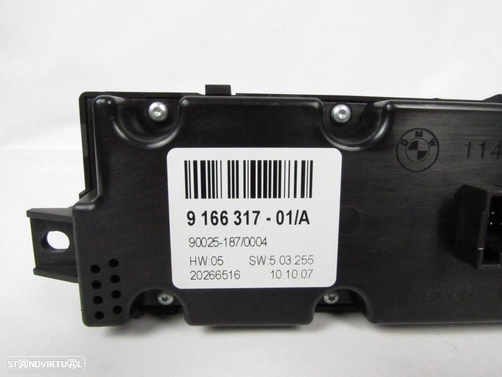 Painel Ar Condicionado automático Trás Seminovo/ Original BMW X5 (E70)/BMW X6 (E... - 3
