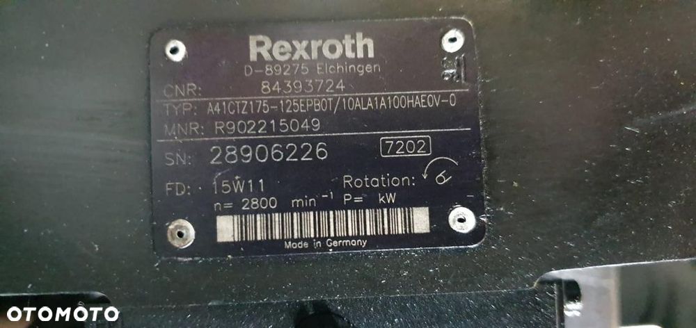 POMPA NEW HOLLAND T8 A41CTZ175-125 REXROTH - 3