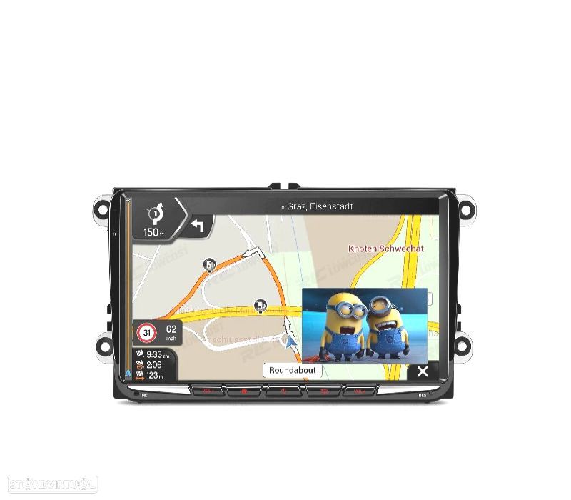 AUTO RÁDIO GPS ANDROID 14 VOLKSWAGEN VW PARA SEAT SKODA - 7