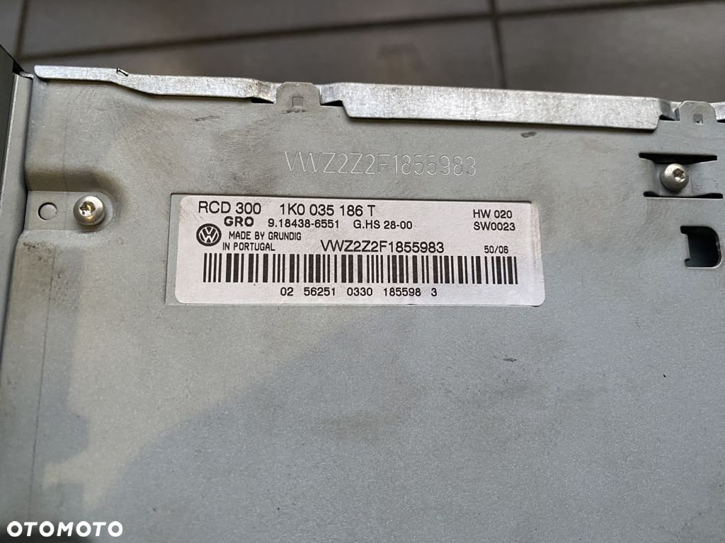 RADIO CD MP3 VW PASSAT B6 2008 1K0035186T - 3