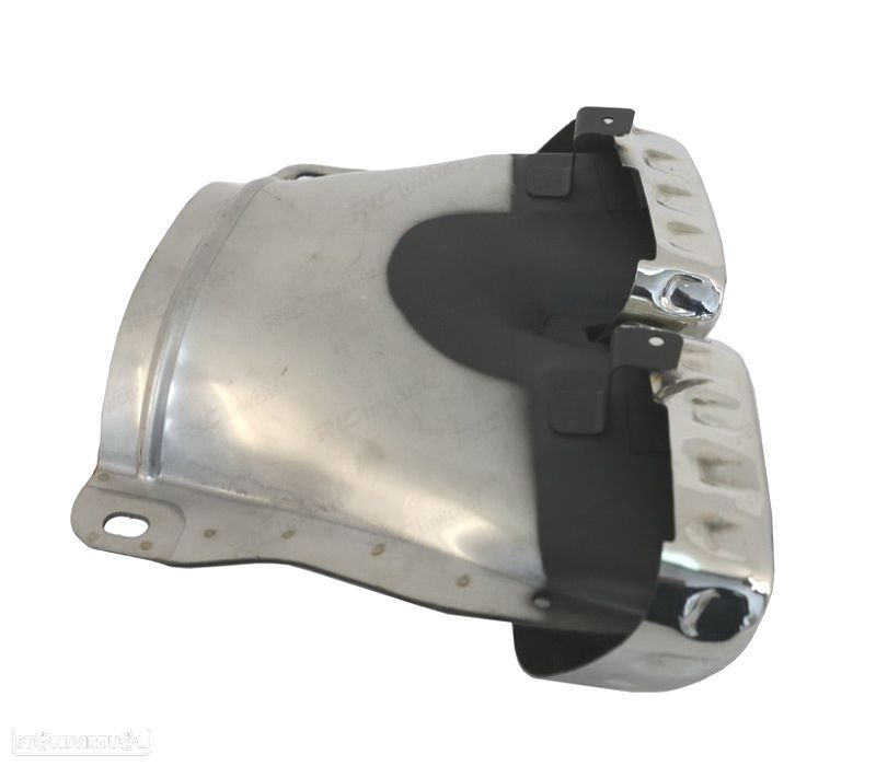 PONTEIRAS DE ESCAPE MERCEDES GLE W167 19- LOOK AMG GLE63 CROMADAS - 6