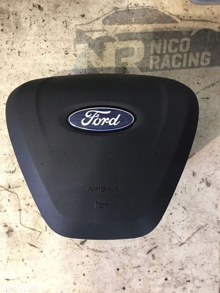 KOMPLET PODUSZEK AIR BAG KIEROWNICA DESKA KOLANOWA FORD MONDEO MK5 ORYGINAŁ - 2