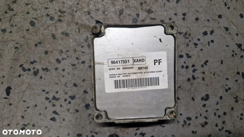 CHEVROLET AVEO KALOS 1.4 16V STEROWNIK SILNIKA 96417551 - 2
