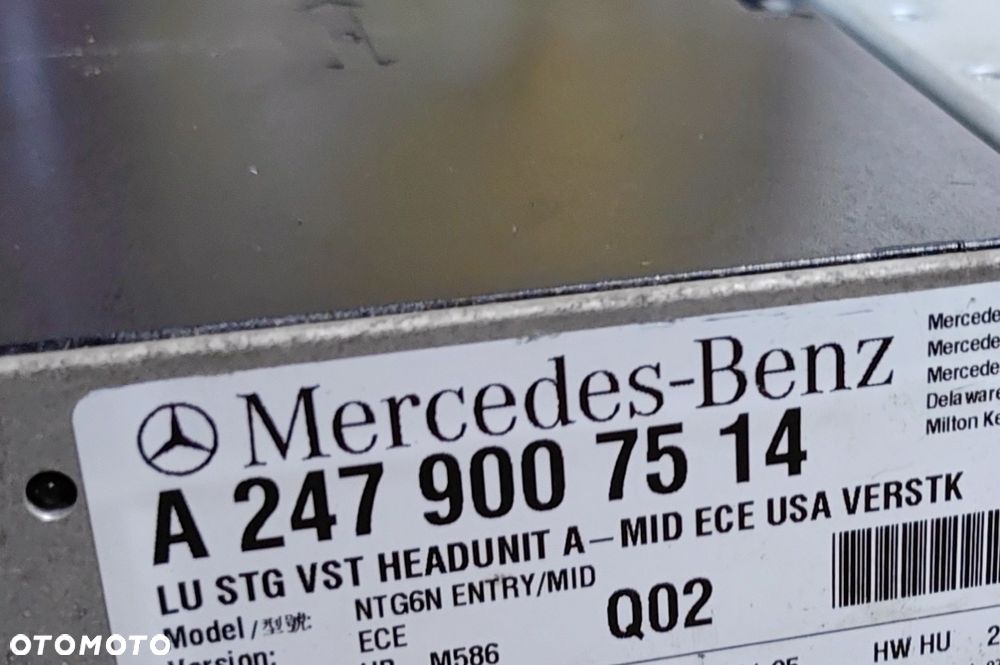 A2479007514 Radio Nawigacja Multimedia Mercedes Sprinter 907 / 910 / CLA W117 / W118 / GLA - 2