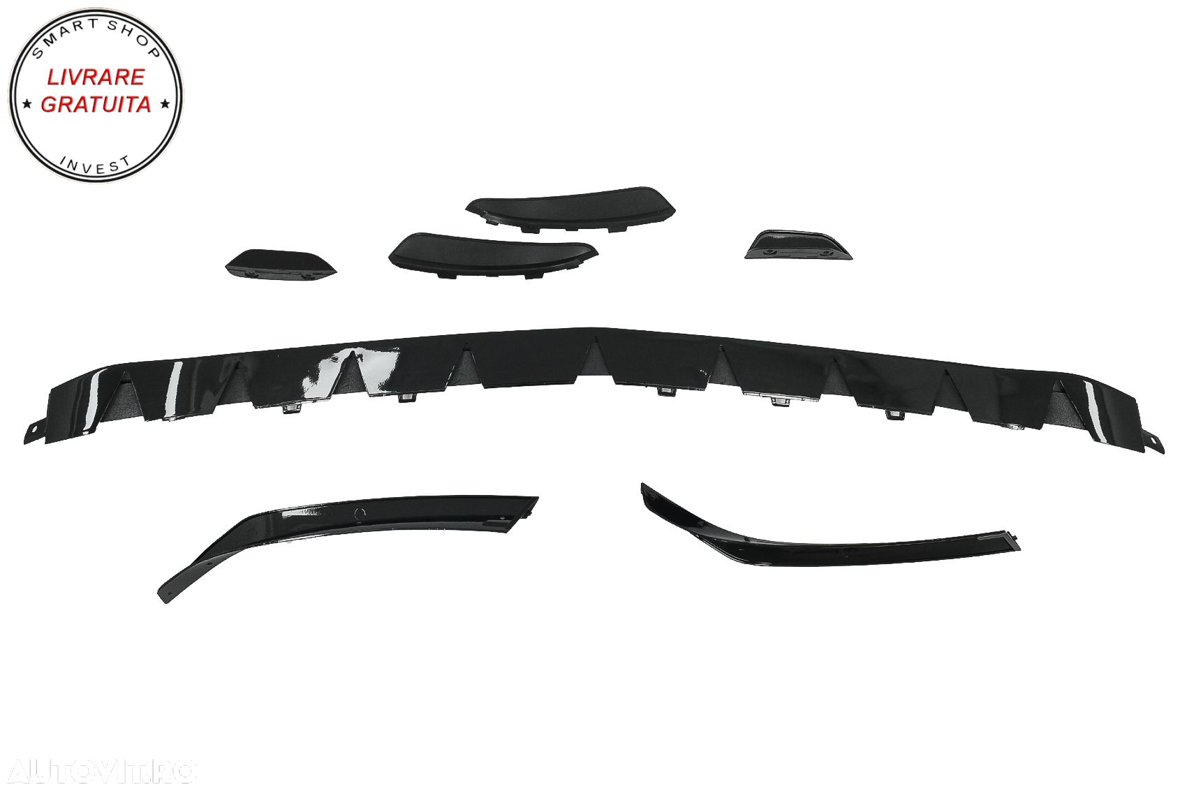 Lip Bara Fata Mercedes A-Class W177 V177 Sport-Line / A35 (2018-2022) Negru- livrare gratuita - 9