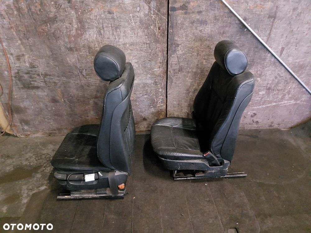 FOTELE LEWY + PRAWY PRZÓD + KANAPA TYŁ + BOCZKI SKÓRA BMW E39 KOMBI - 17