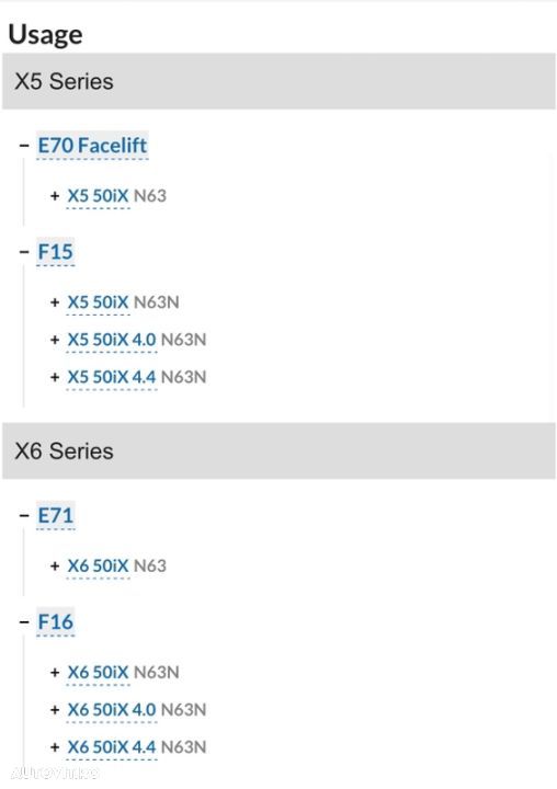 Pompă servodirecție BMW X5 E70 X6 E71 5.0i cu Dynamic Drive f15 f16 n63 si N63N v8 bi-turbo 408 Hp sau 445 Hp - 4