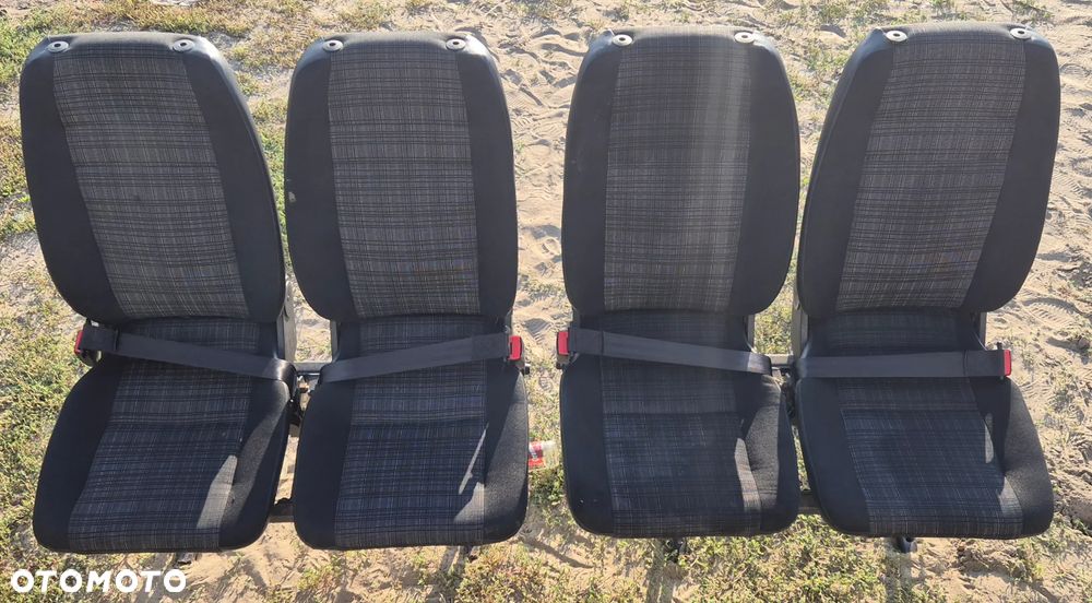 Fotel Siedzenie Ławka Kanapa 2-Osobowa Tył Z Pasami Bezpieczeństwa Mercedes Sprinter 906 Volkswagen Crafter - 1