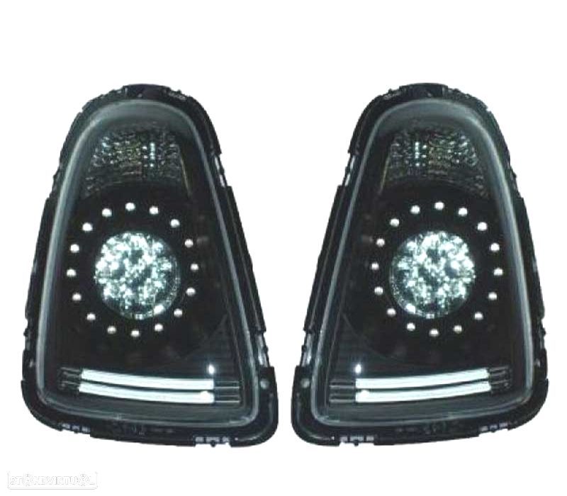 FAROLINS TRASEIROS LED MINI COOPER 06-10 PRETO - 1