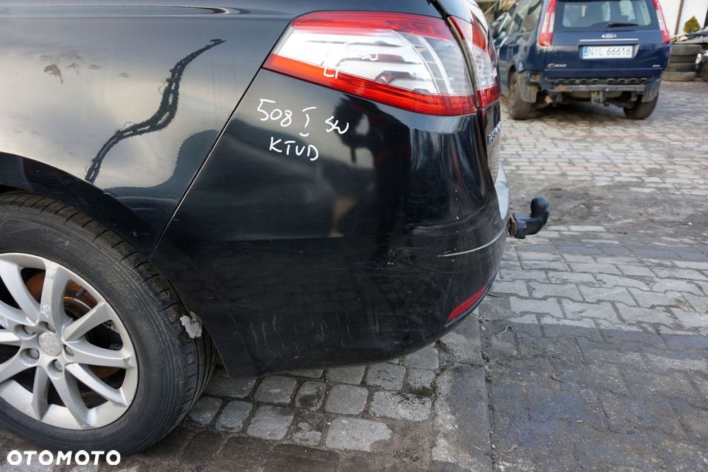 ZDERZAK TYLNY 508 I SW KOMBI KTVD  CZARNY PEUGEOT 2010-2018 - 2