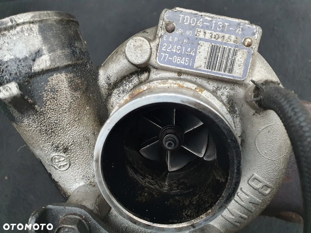 BMW E39 2.5 TDS TURBINA 2246144 TD04-13T-4 + KOLEKTOR WYDECHOWY - 3