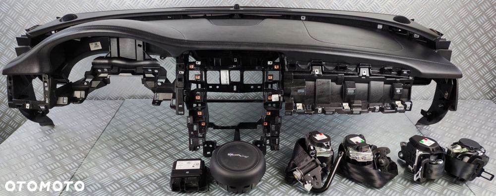 deska rozdzielcza kokpit poduszki airbag pasy skóra JAGUAR XF II 2 X260 EU - 1