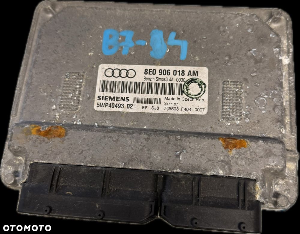 Sterownik Silnika ECU Komputer Audi A4 B7 8E0906018AM - 1