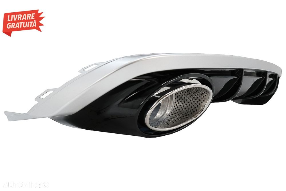 Difuzor Bara Spate si Ornamente Evacuare Audi A6 4G Facelift (2015-2018) RS6 Desig- livrare gratuita - 4