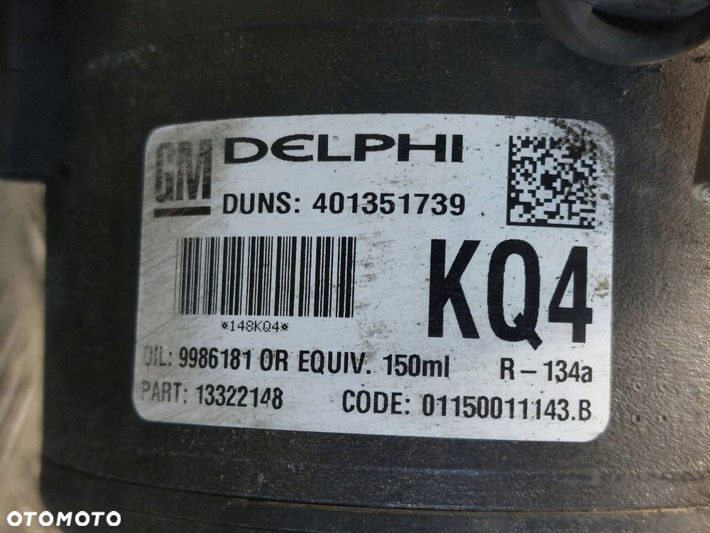 SPRĘŻARKA KOMPRESOR KLIMATYZACJI OPEL ZAFIRA B 1.7 CDTI 13322148 - 3