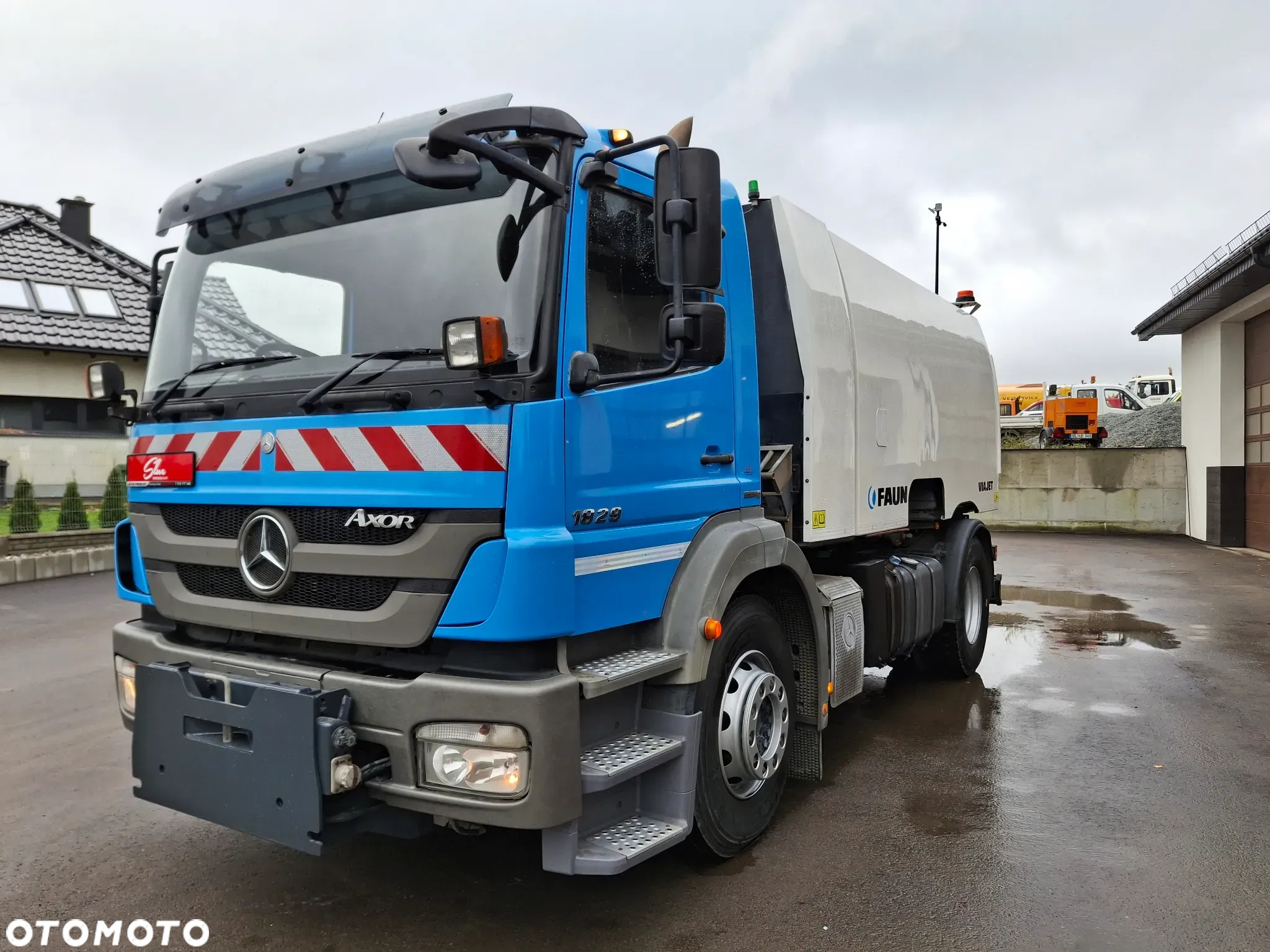 Mercedes-Benz Axor 1829 Zamiatarka FAUN Viajet 2010r EUnited PM10 Karcher Przebieg 76 Tyś KM Euro 5 - 2