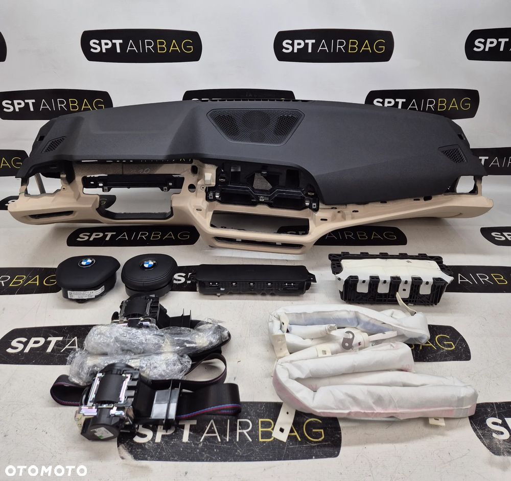 G20 G21 KOKPIT DESKA KONSOLA PULPIT PODUSZKA AIRBAG AIR BAG PASY KIT SET - 1