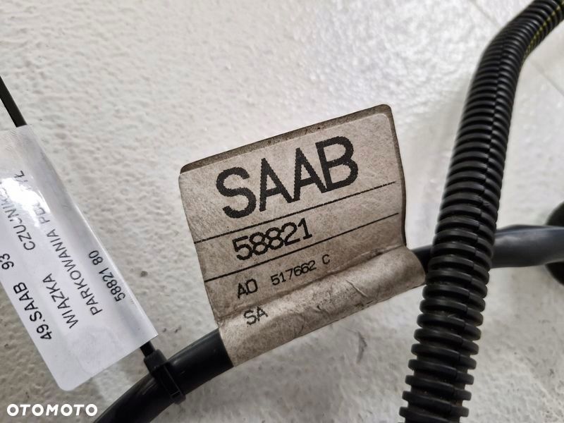 saab 93 9-3 2 ii wiązka czujników parkowania pdc tył tylna instalacja 58821 - 4