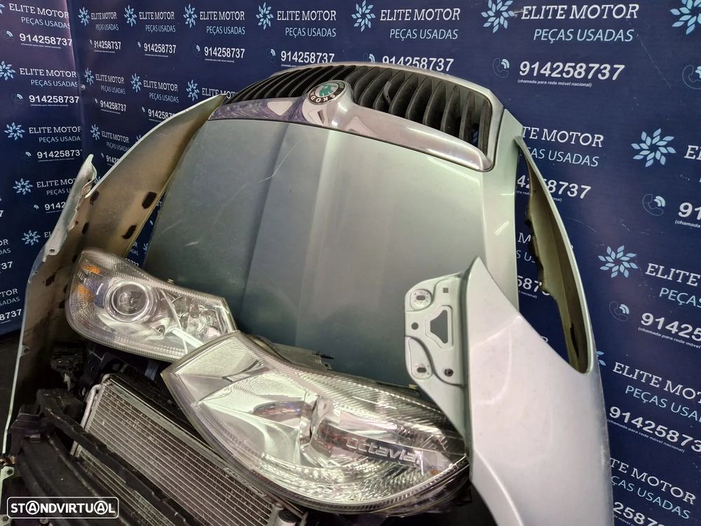 Frente completa usada SKODA OCTAVIA II 2.0 TDI FACELIFT 140CV capot parachoques guardalamas oticas - 7