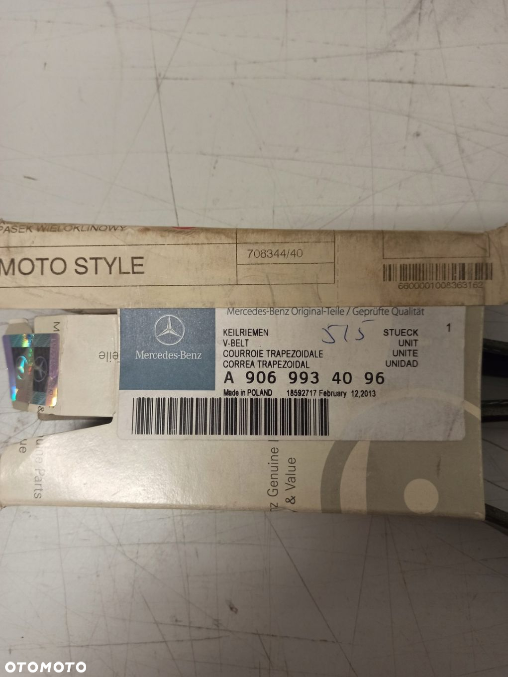 PASEK KLINOWY MERCEDES SPRINTER W900 W904 A9069934096 ASO ORG - 2
