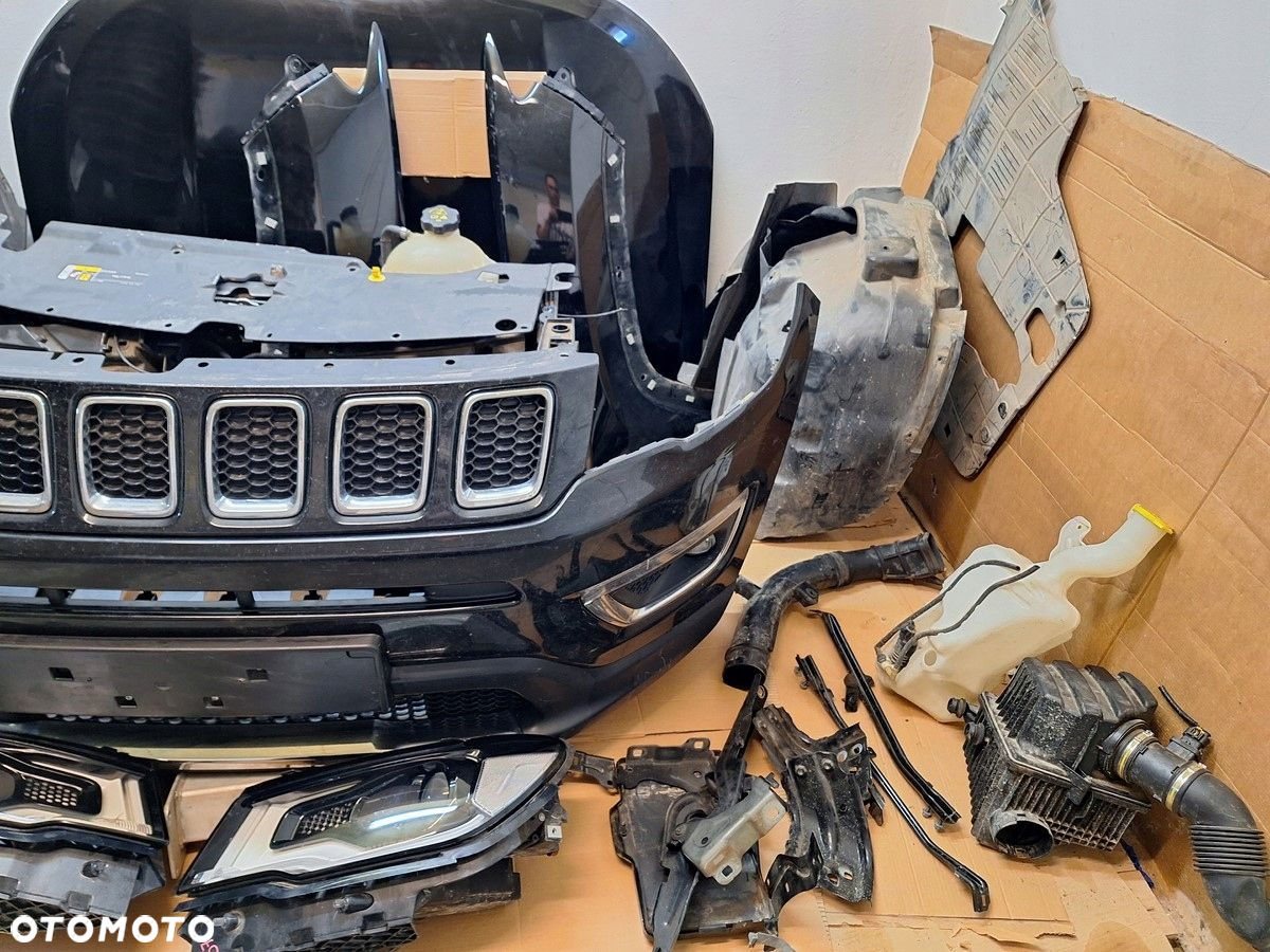 jeep compass II 16- maska zderzak przod xenon pas przedni chlodnice komplet - 2