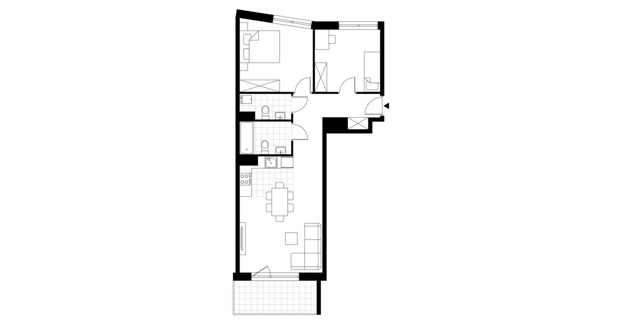 3-pokojowe mieszkanie 65m2 + balkon - Pełny obrazek: 3/23