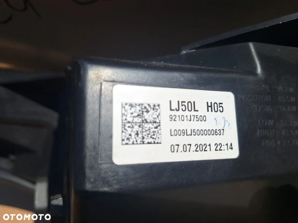 Lampa lewą przednia kia ceed III lift ful led 92101J7500. - 4