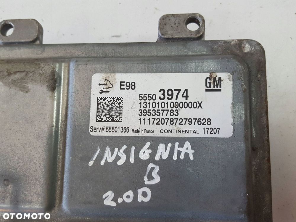 OPEL INSIGNIA B 17-22r 2.0 CDTI KOMPUTER STEROWNIK SILNIKA 55503974 - 3