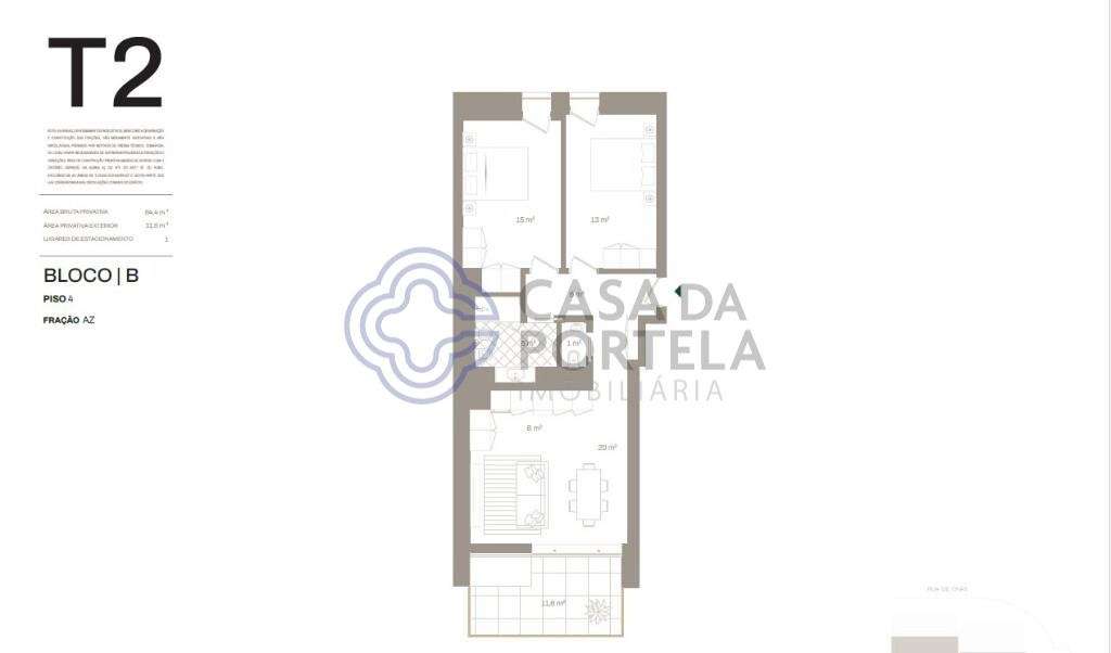 Apartamento T2 NOVO THE YARD, AFURADA, Vila Nova de Gaia - Grande imagem: 2/12