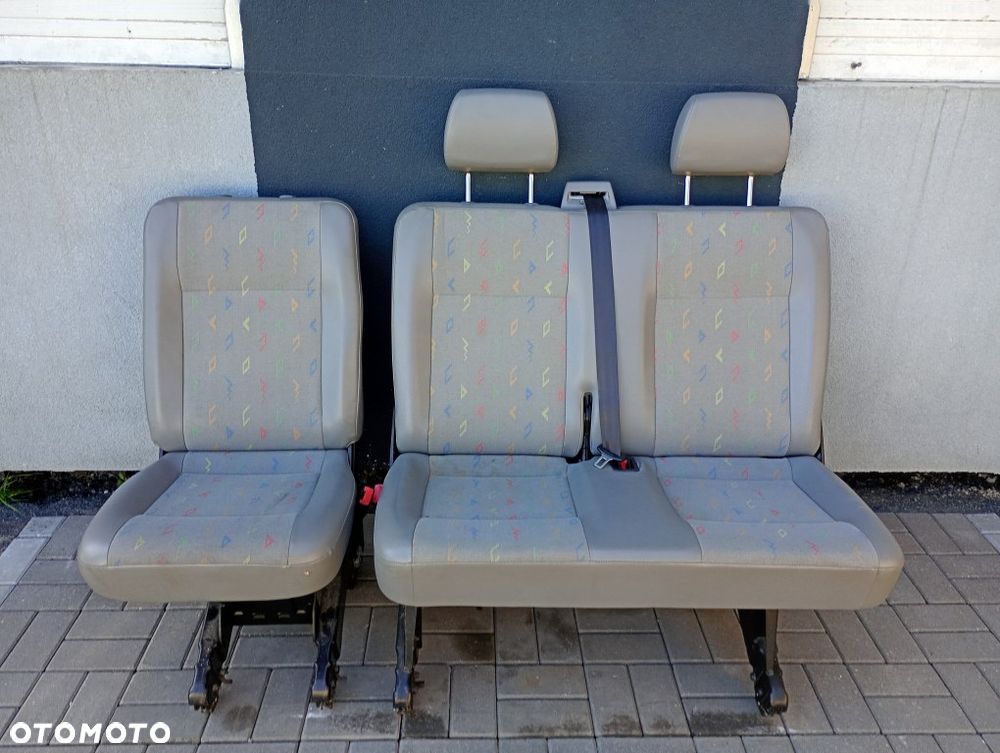 Kanapa Tył Siedzenie II Rząd Ławka Fotel Vw Transporter Caravelle T5 - 1