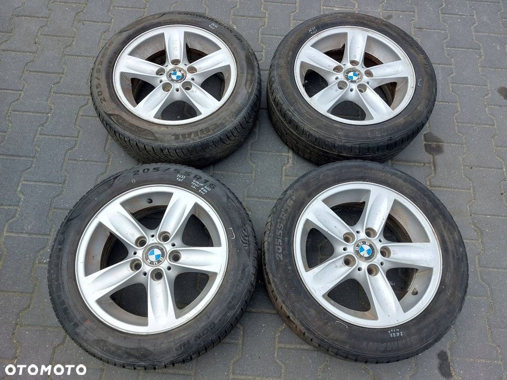 KOŁA KOMPLET FELGI OPONY 4 SZT 5x120 7Jx16 205/55R16 BMW E46 6769401 - 1