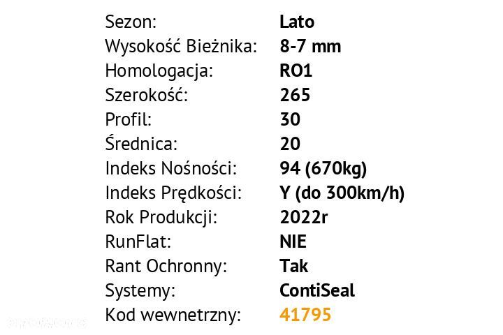 Opony Continental Continental ContiSportContact 5P 265/30 R20 - 3